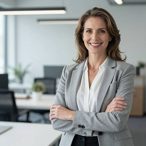 Cheerful Mature Businesswoman Portrait