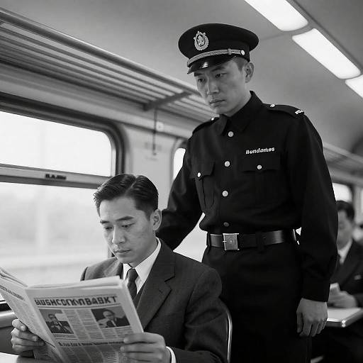 Candid Moment on a Train Journey