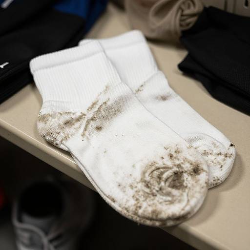 Photorealistic Dirty Gym Socks Close-Up