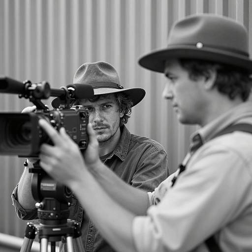 Candid Portrait of Two Filmmakers