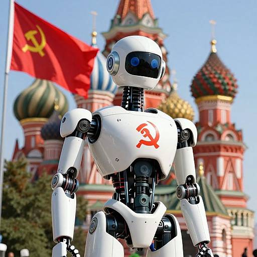 Photorealistic Soviet Robotic Lady