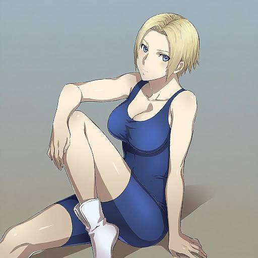 Illustration of Monk (fft), final fantasy in the style of Arizuka (catacombe)