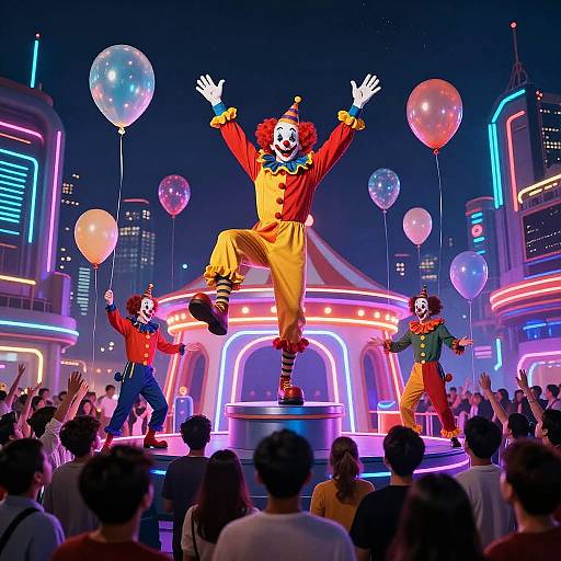 Cyberpunk Digital Circus Birthday