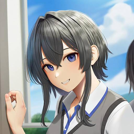 Illustration of Asanagi yori, sasayaku you ni koi wo utau in the style of Jellytits-7