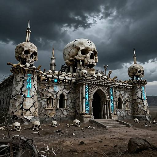 Skullhouse Ancient Fortress in Wasteland