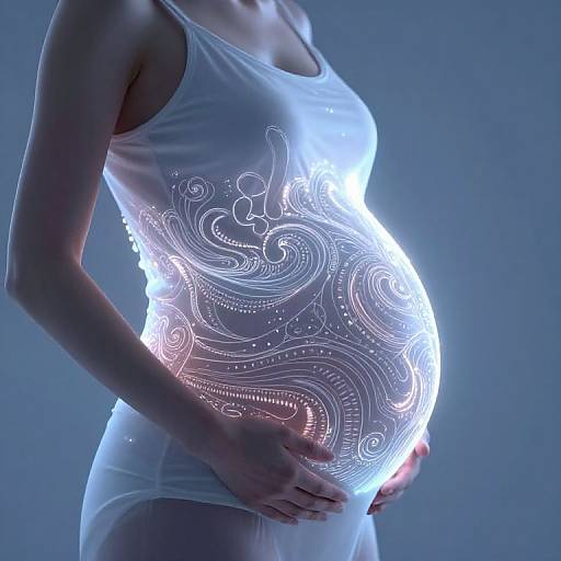 Fantasy Glowing Pregnant Stomach