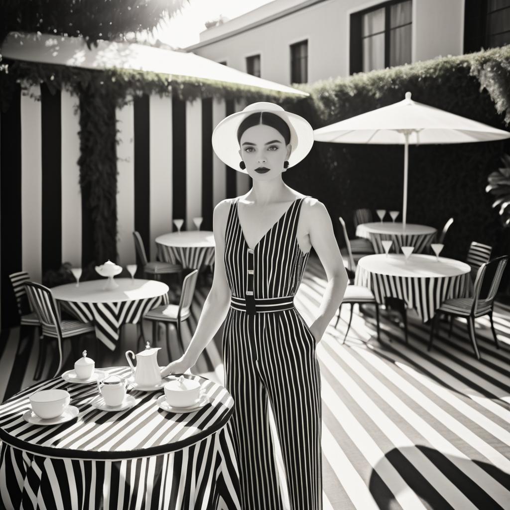 Chic 1920s Tea Party in Stripes