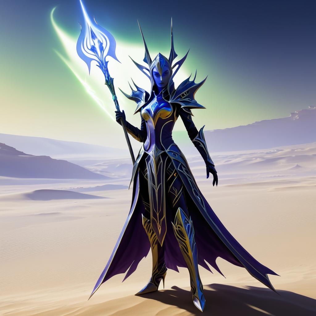 Mysterious Aeldari Warlock Portrait