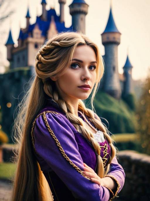 Enchanting Rapunzel Costume Portrait