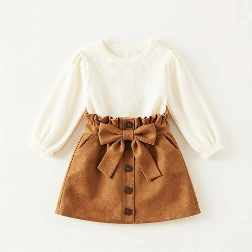 Cute Stylish Kids' Outfit Flat Lay