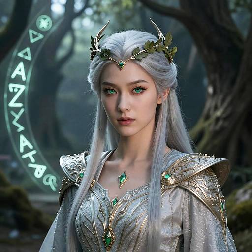 Regal Elven Warrior Portrait