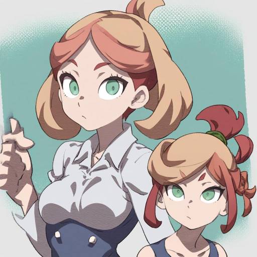 Illustration of Amanda o'neill, little witch academia in the style of Ireading