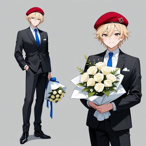 Wiry Young Man in Formal Attire Wiry Young Man in Formal Attire