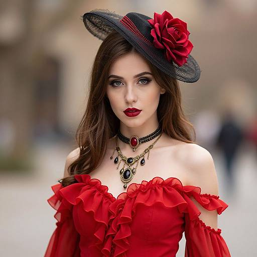 Gypsy Wedding Dress Portrait