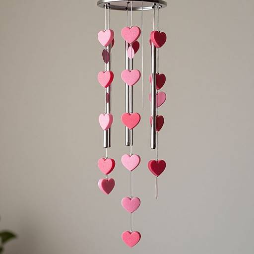 Candy Hearts Themed Wind Chime