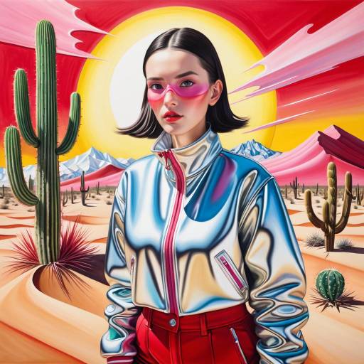Surreal Desert Beauty in Plastic Art