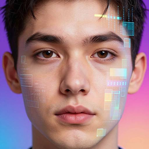 Hyperrealistic AI-Enhanced Human Face