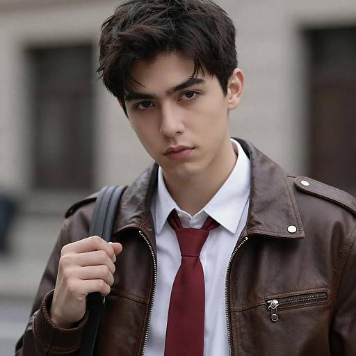 Portrait of a Young Man in Urban Style