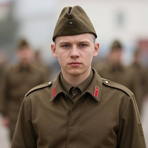 Realistic Male Soldier in Military Uniform