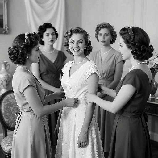 Vintage Elegance: Women in Classic Fashion