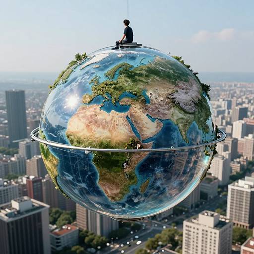 Luminous Sphere Housing Miniature World