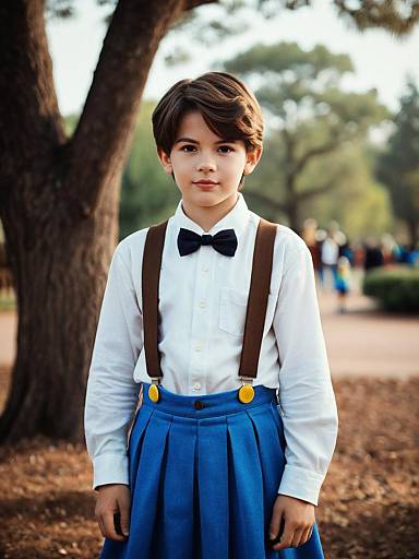 Realistic Disney Boy Costume Outdoors