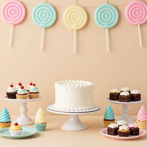Pastel Lollipop Birthday Party Decor
