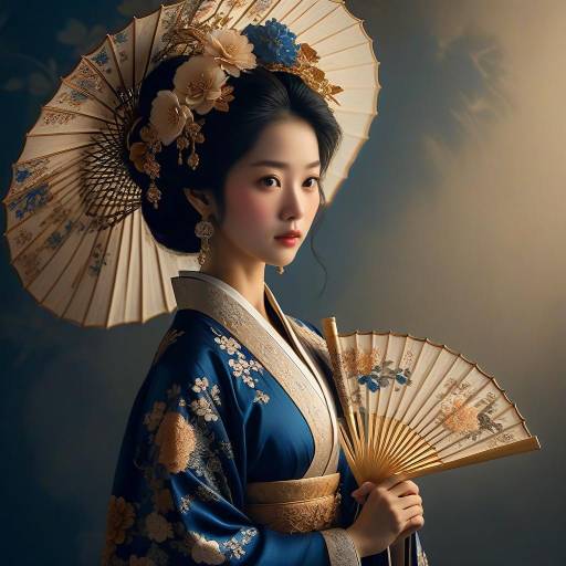 Elegant Portrait of an Asian Woman