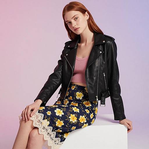 Chic Anime Fashion: Pastel Portrait