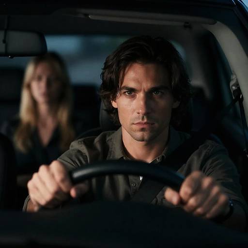 Night Drive: Intense Focus and Serenity