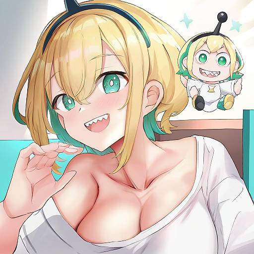 Illustration of Amano pikamee, voms in the style of Himuro shunsuke