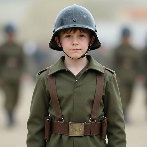 Realistic Soldier Nativity Costume Portrait