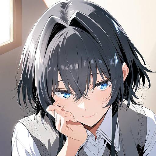 Illustration of Asanagi yori, sasayaku you ni koi wo utau in the style of Ooji