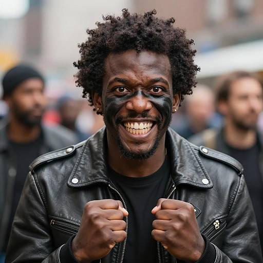 Expressive Portrait of a Black Man