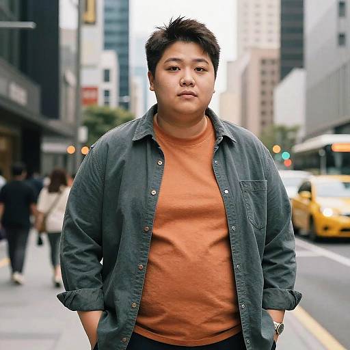 Confident Urban Asian Style Portrait