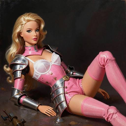 Barbie Doll in Pink Knight Armor