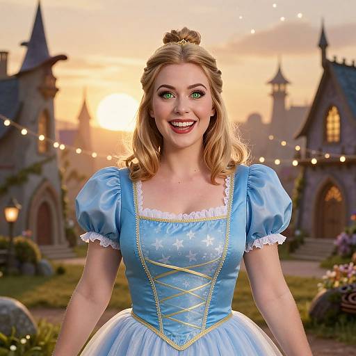 Whimsical Glinda Costume Portrait