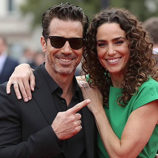 Couple Portrait with Smiles and Style