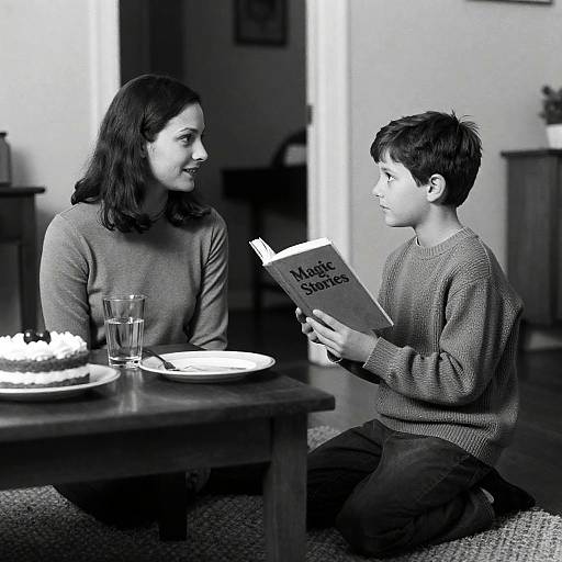 Intimate Black-and-White Portrait of Bonding