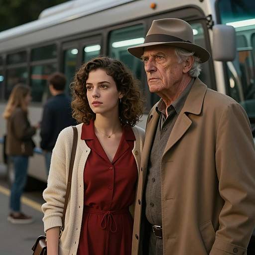 Nighttime Encounter Between Two Generations