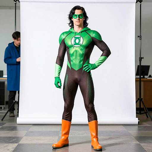 Green Lantern Costume in Modern Setting