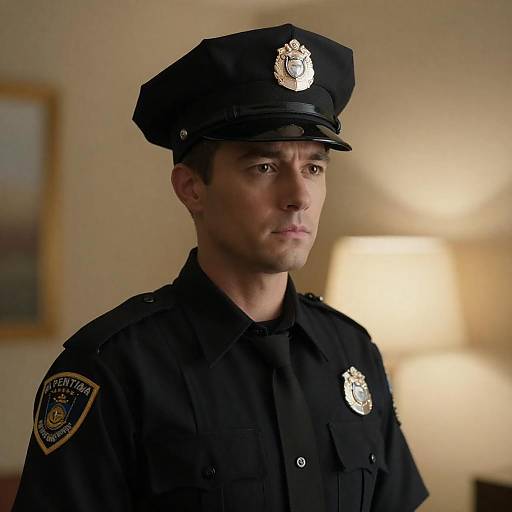 Cinematic Portrait of a Police Officer