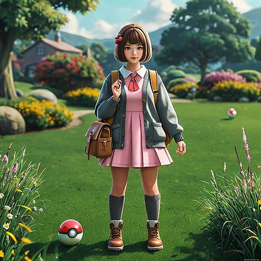 Gloria from Pokemon in Nature