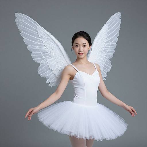 Elegant Tulle Fairy Wings Tutu