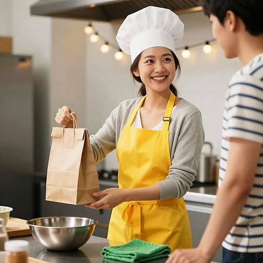 Cheerful Chef in a Cozy Kitchen