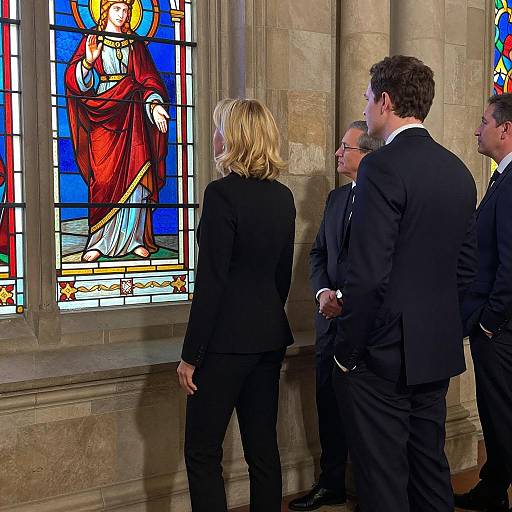 Professional Portrait with Stained Glass Details