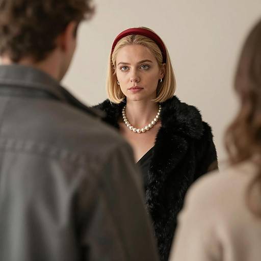 Elegant Woman in a Chic Ensemble