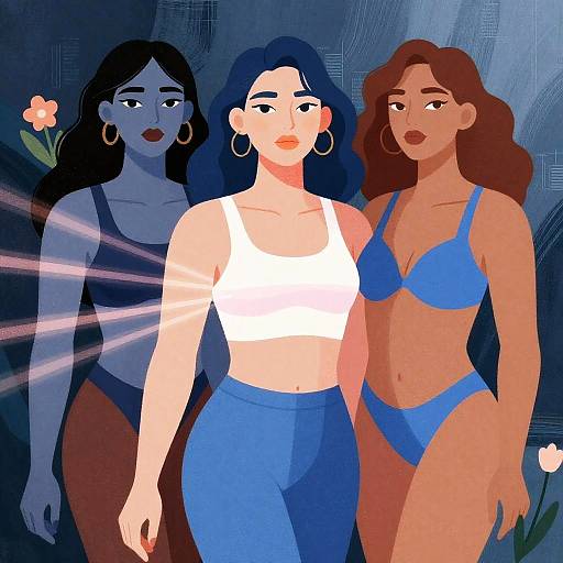 Transgender AI Art with Abstract Forms