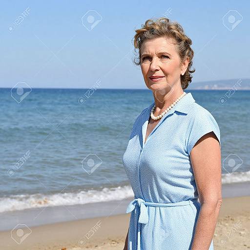 Mature Woman on Aegean Beach