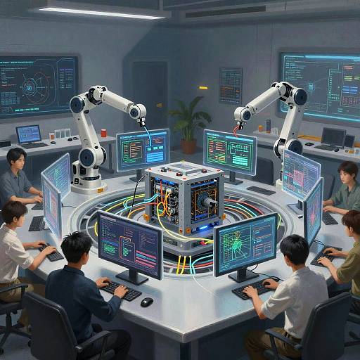 Futuristic SDXL Workflow Control Room